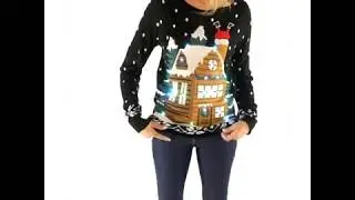Women's Light Show Light Up Ugly Christmas Sweater