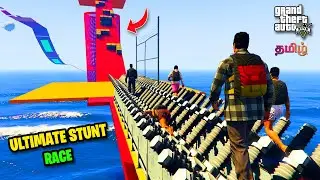 GTA 5 ULTIMATE STUNT RACE in  GTA 5 Tamil | TECHKITTAMIL