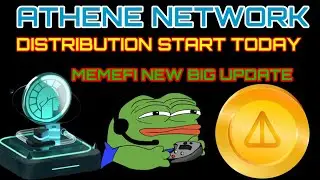 ATHENE NETWORK 💯 Distribution Start Today,Not coin mining close Today 🦁 Memefi new Project Start