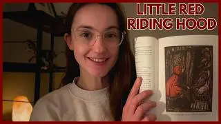 ASMR Book Reading 📖 Little Red Riding Hood by Grimm&rsquo;s Fairy Tales 🐺 (Whispered)