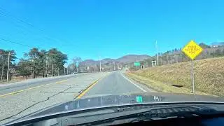 Peaceful Drive To Lake Chatuge - Winter Roads 4K