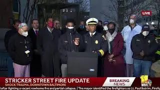 LIVE: Update to Stricker Street fire in southwest Baltimore -  