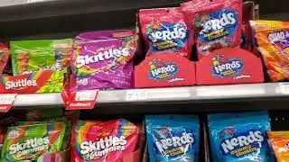 WOW! SWEET TREATS! ASMR! TRIP THROUGH CHOCOLATE CANDY GUMMY AISLE @Walmart #asmr #amazing #walmart 