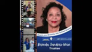 Thank you Brenda Sanders-Wise, Board of Trustees Member, for your service to Birdville ISD!