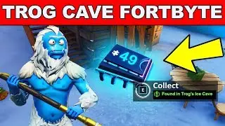 FOUND IN TROG'S ICE CAVE - Fortnite Fortbyte #49 Location
