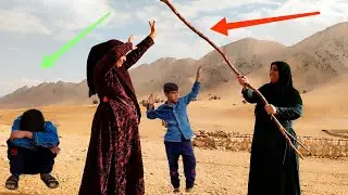 A poor nomadic woman was going to go to water when someone suddenly beat her