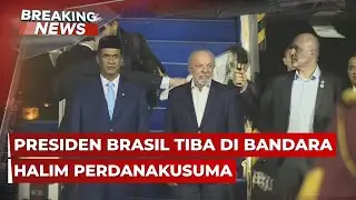 BREAKING NEWS - Presiden Brasil Luiz In&aacute;cio Lula da Silva Tiba di Bandara Halim Perdanakusuma