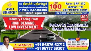 VENUS GRAND CITY: DTCP Approved Plots in Viralimalai! | Residential Plots on Trichy to Madurai NH
