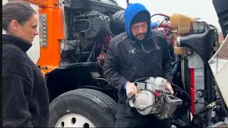 Cummins ISX Turbo Failure😩And broken intercooler‼️#cummins #turbo #breakdown #diy #howto#kenworth