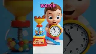 ABC Magic Machine (W-Z) | Fun Alphabet Nursery Rhyme | ABCD Learning Song #abcd #kidssongs #shorts