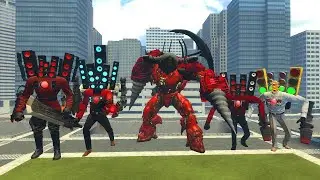 SPEAKERMAN TITAN UPGRATED ,SPEAKERMAN MECHA BOSS FIGHT ASTRO HYDRA ,SKIBIDI TOILET In Garry's Mod!