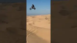 Big sends out in Glamis Sand Dunes! 🚀 #shortsclip #dirtbike #subscribe #youtubeshorts