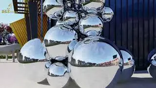 stainless steel sphere sculpture