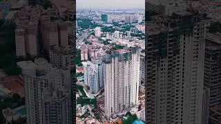 Aerial View of Yeshwantpur & Rajajinagar, Bangalore #shorts