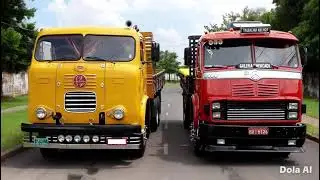 Formula Truck FNM Amarelo Vs Mercedes Benz Vermelho Cara Chata 