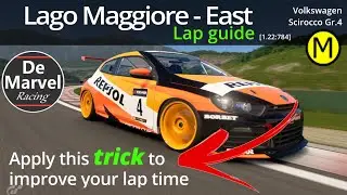 🔥 Gran Turismo Sport LAP GUIDE // Озеро Маджоре &mdash; Восток // VW Scirocco Gr.4 // Ежедневная гонка B