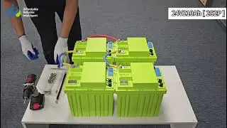 ARI Energy 24V210Ah LifePO4 Lithium Battery System by 4pcs of 12V105Ah 2S2P Battery #lifepo4battery