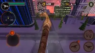 Angry Dinosaur  City Attack 3D Game Play Trailer
