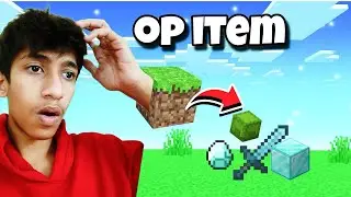 Minecraft But Dirt Drops OP Items 😱 | OP Challenge