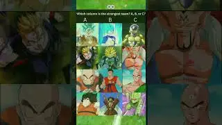 Which Column Team of DBZ Fighters Would Win A Brawl? A, B, or C?