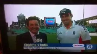 Mark Nicholas in hysterics at poor KP gag