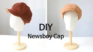 (revision)Newsboy Hat PDF Sewing Pattern,8-panel cap sewing tutorial, Newsboy Cap, Flat Cap