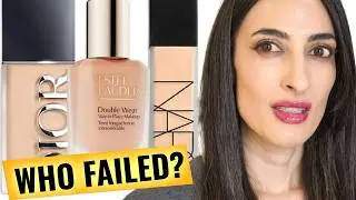 3 NEW Matte Foundations, One Failed by Hour 5 - NARS vs Double Wear vs Dior Wear