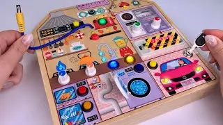 [🐰toy asmr🐰] Electric Big Fidget Board ASMR 피젯보드 Satisfying with Unboxing No talking | Review Toys