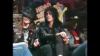 MTV: Headbangers Ball - Guns N' Roses (Adam Smasher Interview) (1987) (1980s Early First Appearance)