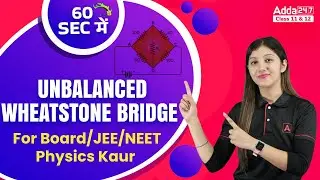 60 Sec में Unbalanced Wheatstone Bridge| For Board/JEE/NEET |Physics Kaur