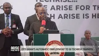 OTTI GRANTS AUTOMATIC EMPLOYMENT TO 50 TECHRISE TRAINEES