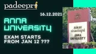 Anna University Latest News | Exam Starts From Jan 12 ??? | Padeepz