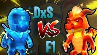 DxS VS F1(NBS) STUMBLE GUYS CLAN WAR/MOST INTENSE WAR 😵😵