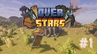 Let&rsquo;s Adventure, do Quests, and have Fun! | Minecraft Over Stars #1