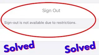 iCloud Sign Out NOT AVAILABLE due   to restrictions on iPhone and iPad. iOS 14/15/16. 2022/2023