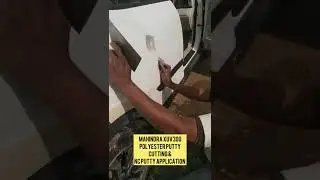 MAHINDRA XUV300 polyester putty application #xuv300 #mahindra #carrestorationproject