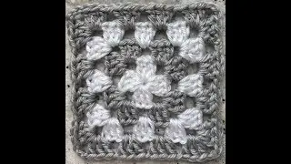 Beginner Basic Granny Square Pattern in Slow Motion.