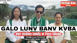 GALO LUNV BANV KVBA along with its President met victims family at PAYA VILLAGE