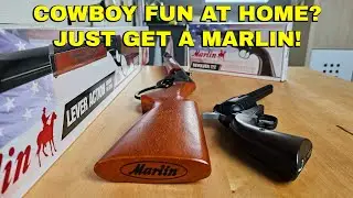 The Wild West at Home! - Umarex Marlin Lever Action Rifle and CO2 Pistol  #Marlin #airrifle #airgun
