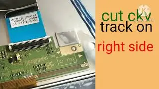 samsung led tv ua23h4003 blank screen panel repaird only two track cut