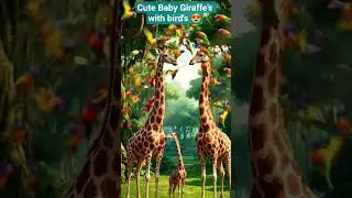 Cute Baby Giraffe&rsquo;s Secret 😍🦒#youtubeshorts #ytshorts
