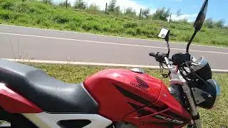 Top speed Honda Cbx 250 Twister 2008 com ponteira esportiva.