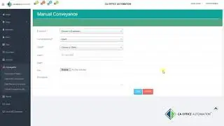 Conveyance Module Details of CA Office Automation Software