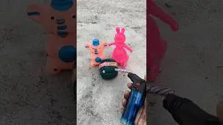 RC mini elephant Vs rabbit toy testing #shortvideo