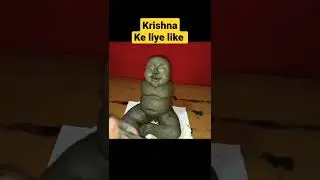 How to make Krishna murti at home / #krishna ❤️❤️ #janmashtami #radhakrishna #shorts