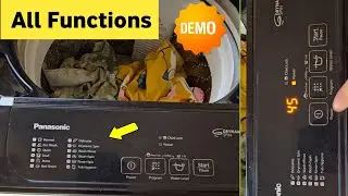 Автоматическая стиральная машина Panasonic: демонстрация всех функций | Верхняя загрузка 7/8 кг