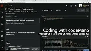 Codewars 7 kyu Product Of Maximums Of Array (Array Series #2) JavaScript