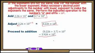 Scientific Notation Addition and Subtraction