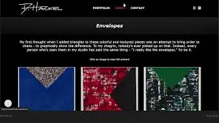 Website Design for Artists - Dave Hackel Portfolio Site | San Diego Web Design Company
