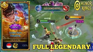 KONGMING honor of king FULL LEGENDARY! GAMEPLAY RANK MASTER